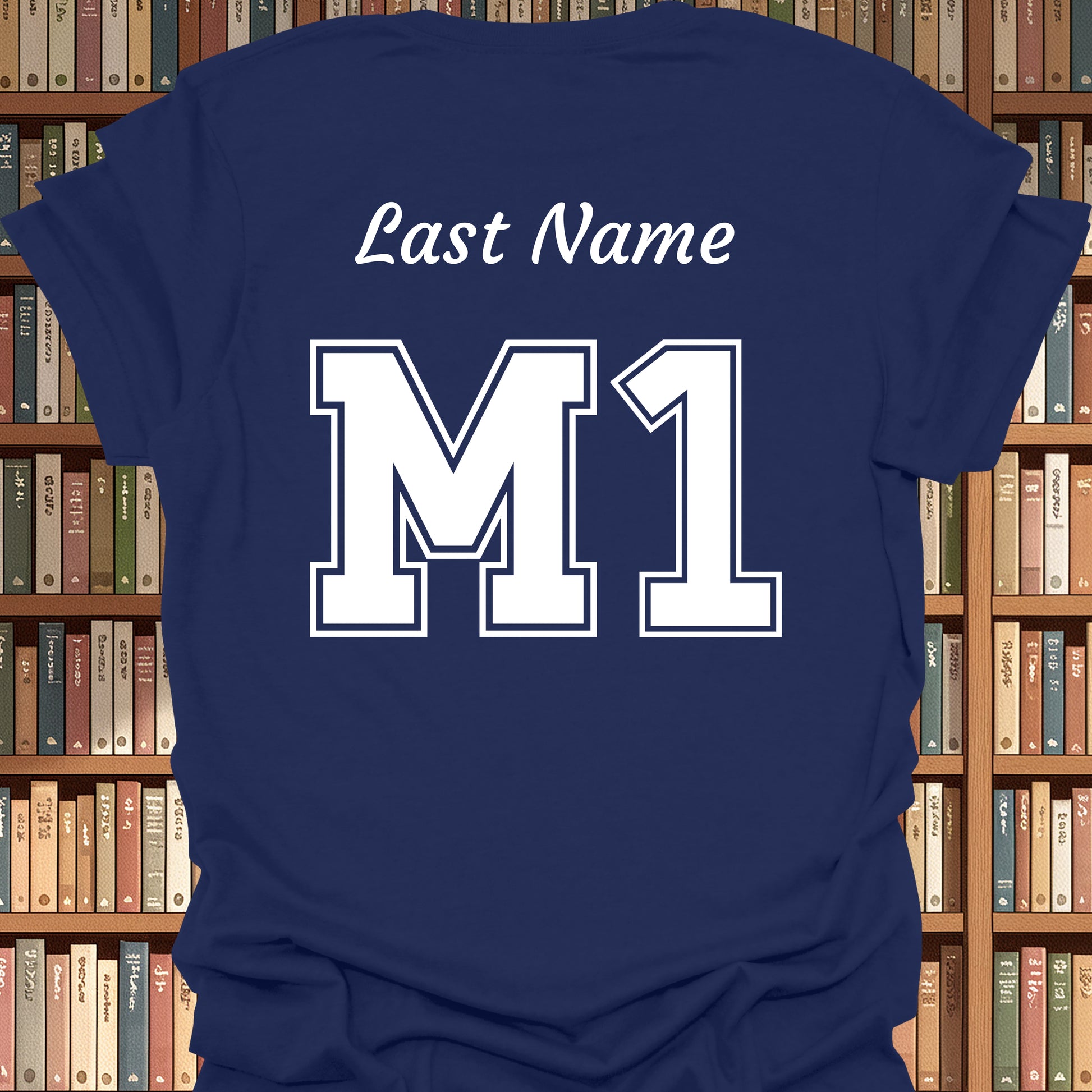 First Year Medical Student (M1) Personalized T-Shirt-Navy-Health Gear Shop