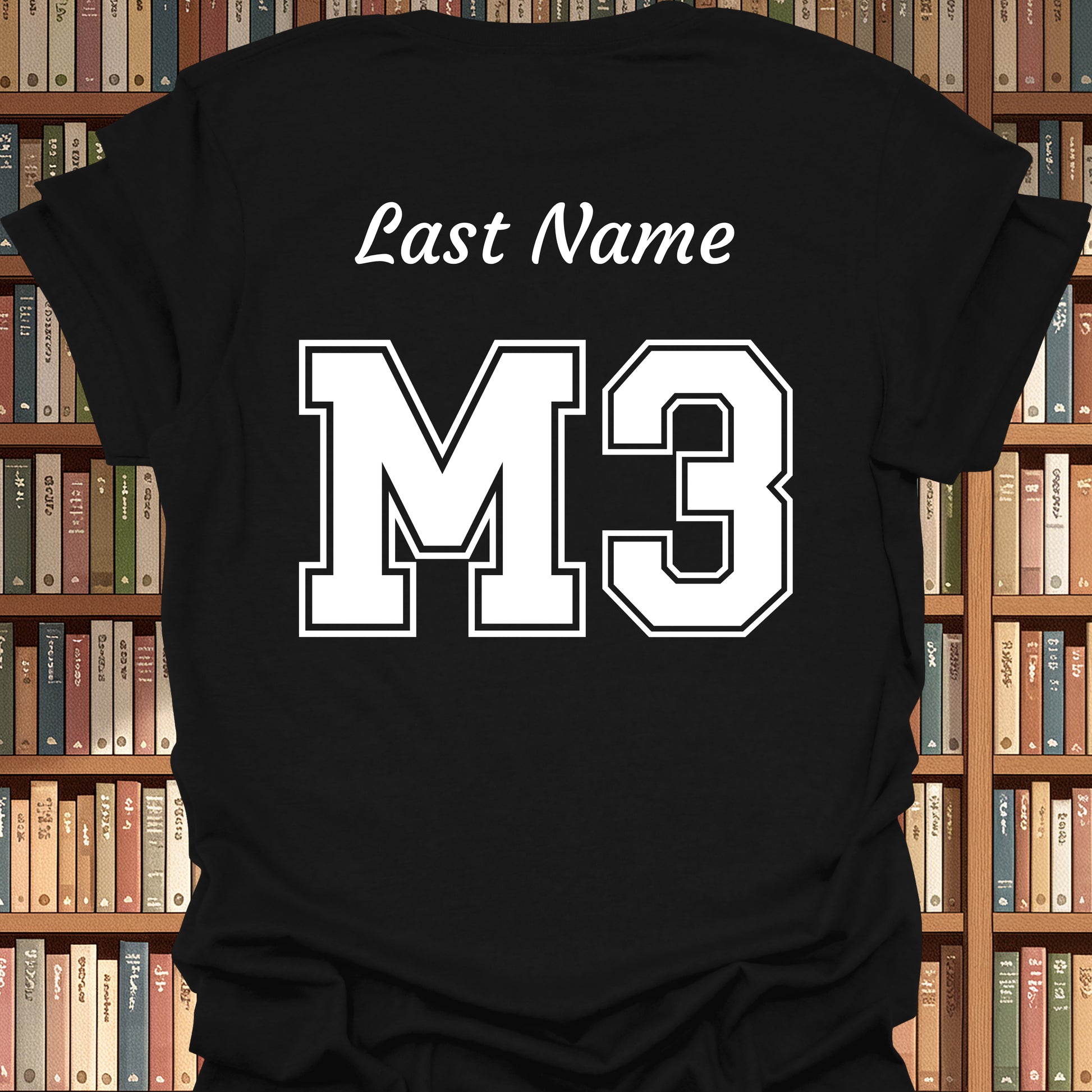 Third Year Medical Student (M3) Personalized T-Shirt-Black-Health Gear Shop