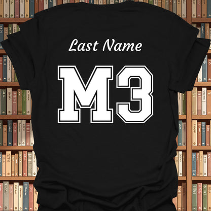 Third Year Medical Student (M3) Personalized T-Shirt-Black-Health Gear Shop