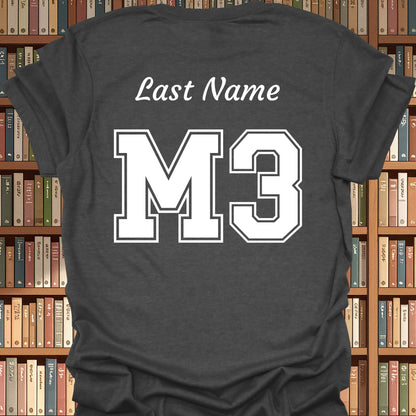 Third Year Medical Student (M3) Personalized T-Shirt-Dark Heather Grey-Health Gear Shop