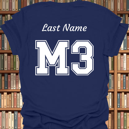 Third Year Medical Student (M3) Personalized T-Shirt-Navy-Health Gear Shop