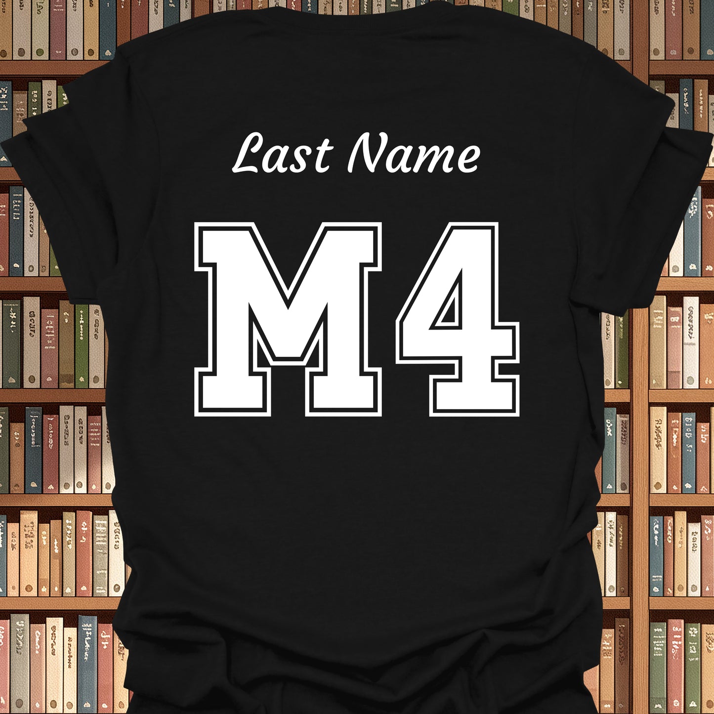 Fourth Year Medical Student (M4) Personalized T-Shirt-Black-Health Gear Shop