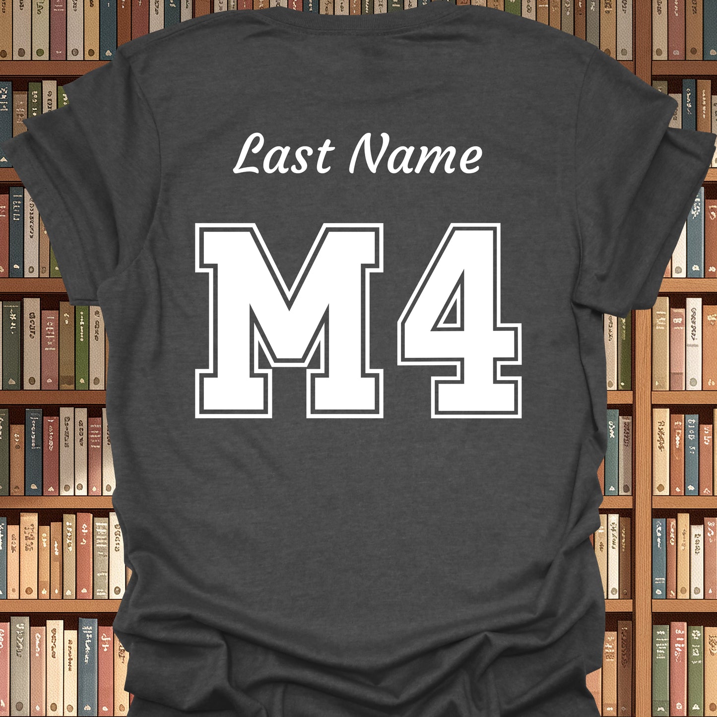 Fourth Year Medical Student (M4) Personalized T-Shirt-Dark Heather Grey-Health Gear Shop