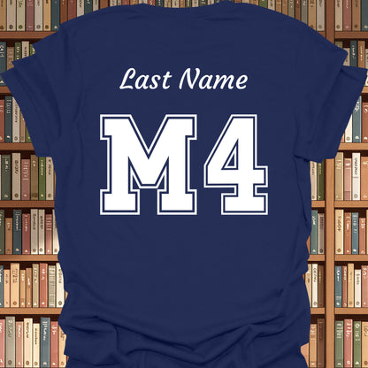 Fourth Year Medical Student (M4) Personalized T-Shirt-Navy-Health Gear Shop
