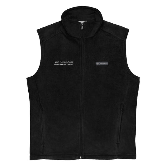 Custom Embroidered Men’s Columbia Fleece Vest