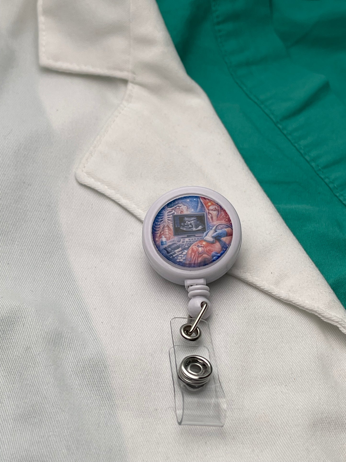 MSK Ultrasound Sonographer ID Badge Reel-Health Gear Shop