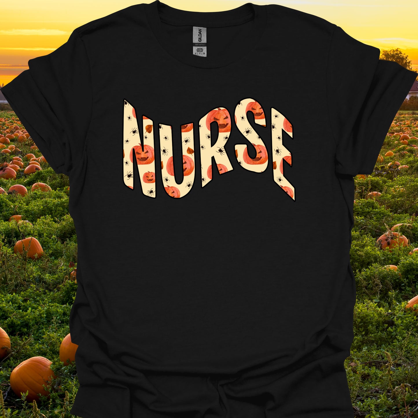 Nurse Jack-o-Lantern Halloween T-Shirt