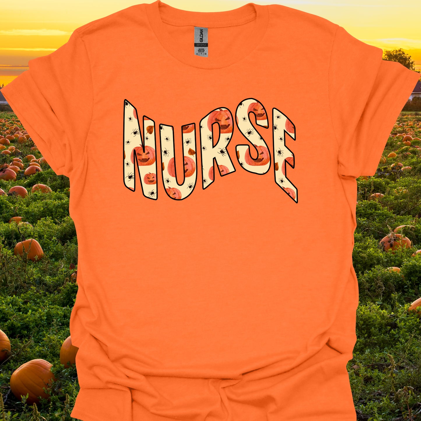 Nurse Jack-o-Lantern Halloween T-Shirt