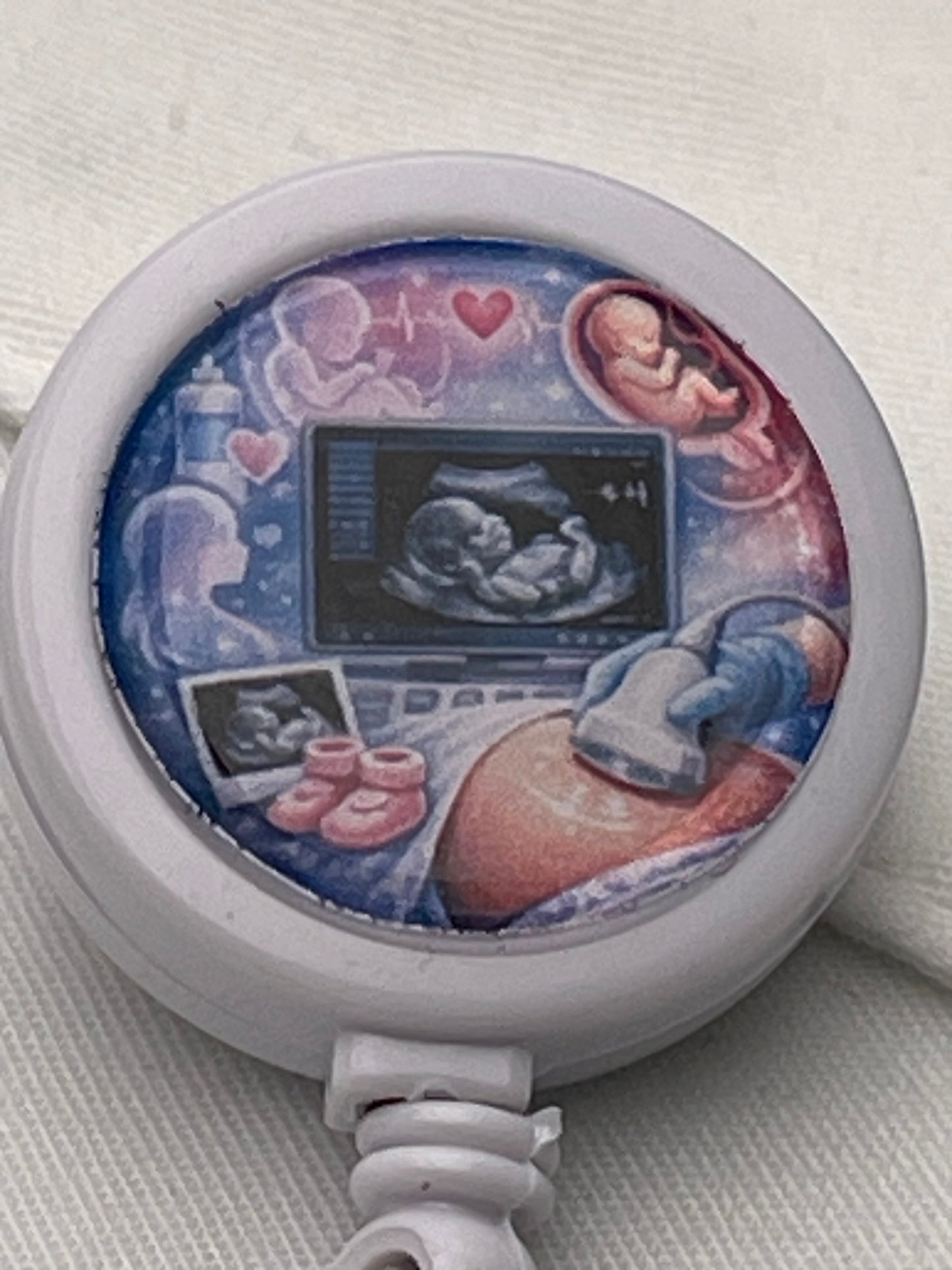 Prenatal Ultrasound Sonographer ID Badge Reel-Health Gear Shop