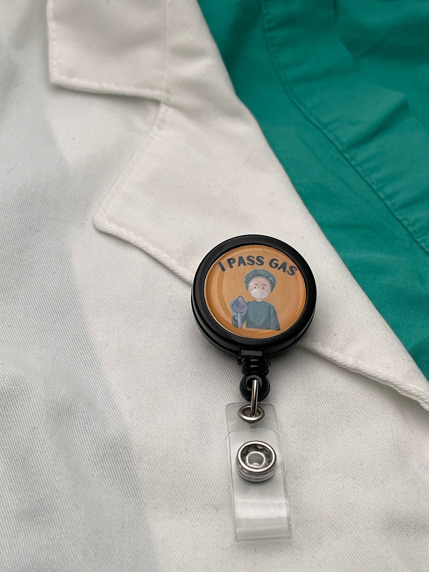 Anesthesia Funny Medical ID Badge Reel-Health Gear Shop