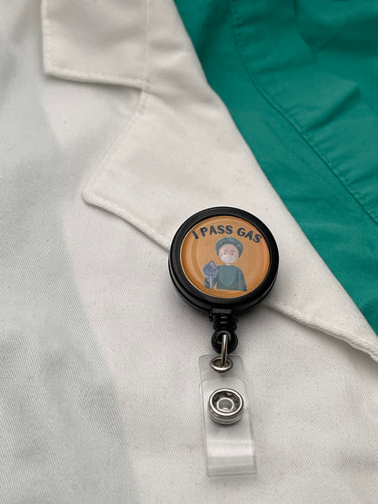 Anesthesia Funny Medical ID Badge Reel-Health Gear Shop
