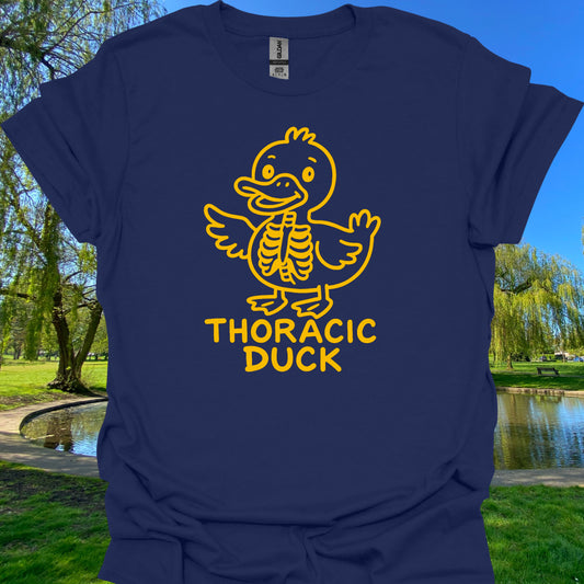 Thoracic Duck Thoracic Surgery Medical Pun T-Shirt-Navy-Health Gear Shop