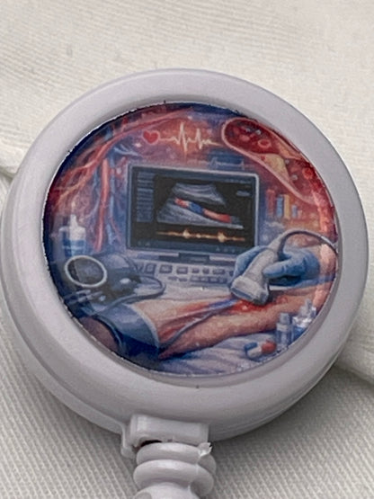 Vascular Ultrasound Sonographer ID Badge Reel-Health Gear Shop